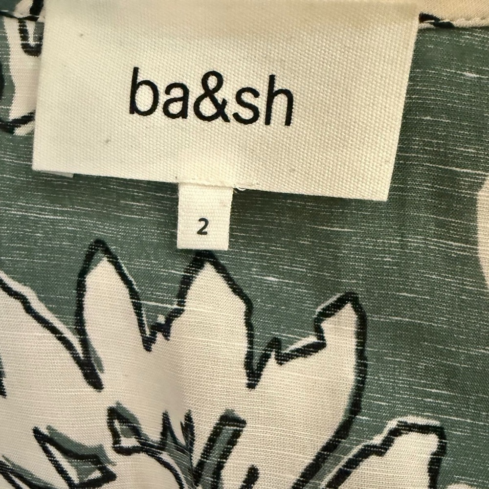 BA&SH Ferae Printed Midi Dress size 2 - Picture 2 of 5